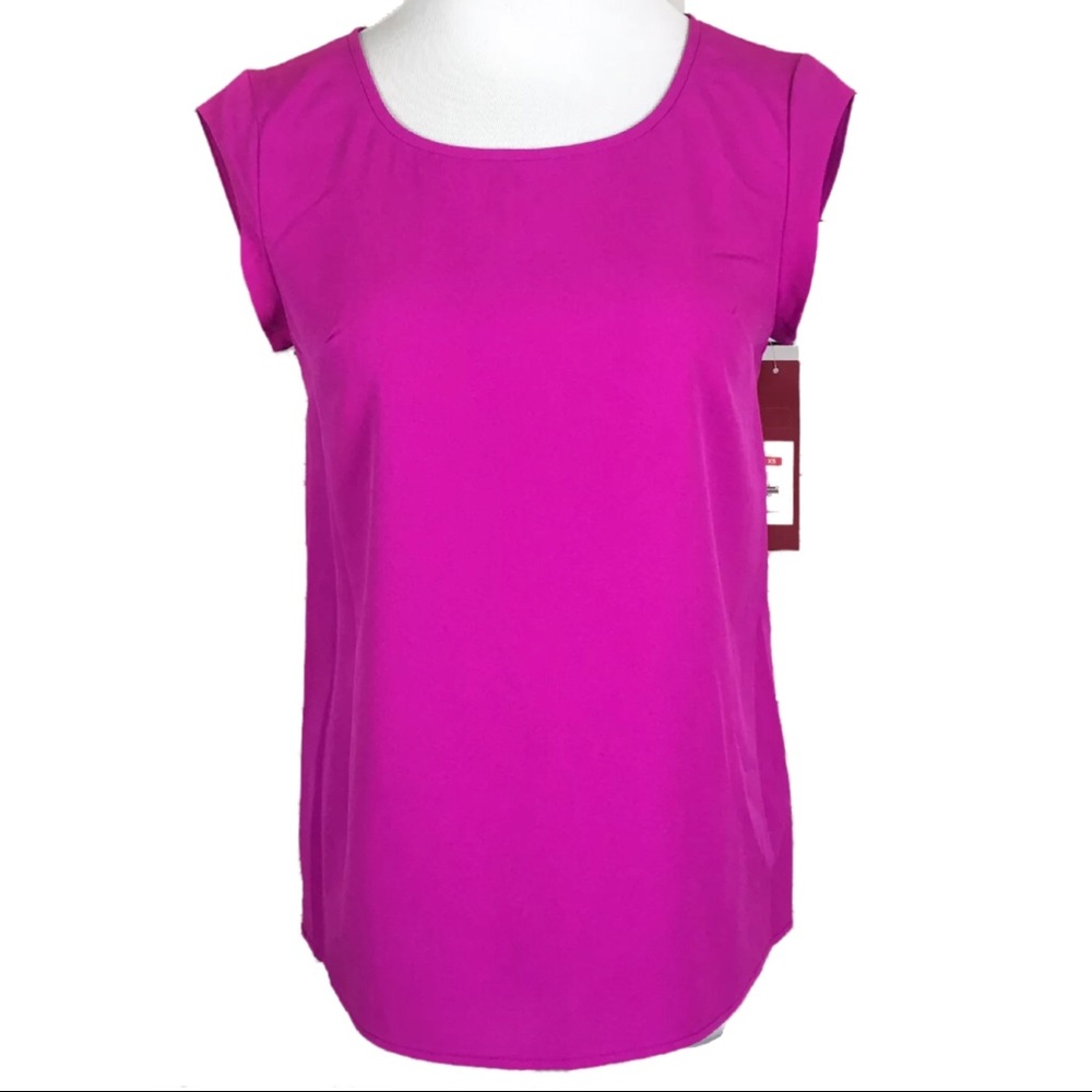 New Merona XS Woman's Sleeveless Top Fuchsia Pink